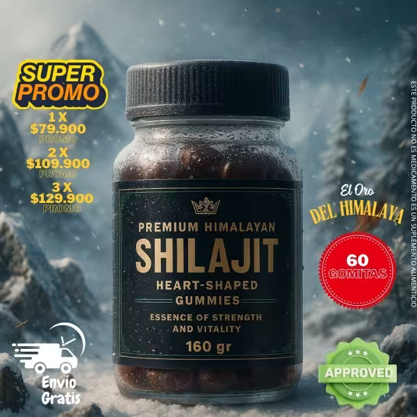Gummies Shilajit Pro®: Recupera tu Confianza y Potencia Natural🍆+Guía Desata tu Nivel Alfa + Envío Gratis