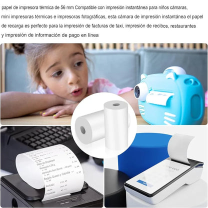 Rollo de Papel 56MM para mini cámara Instantánea