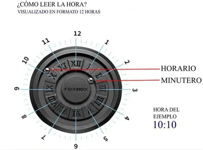FOXBOX - RELOJ MAGNÉTICO - PULSO DE CUERO