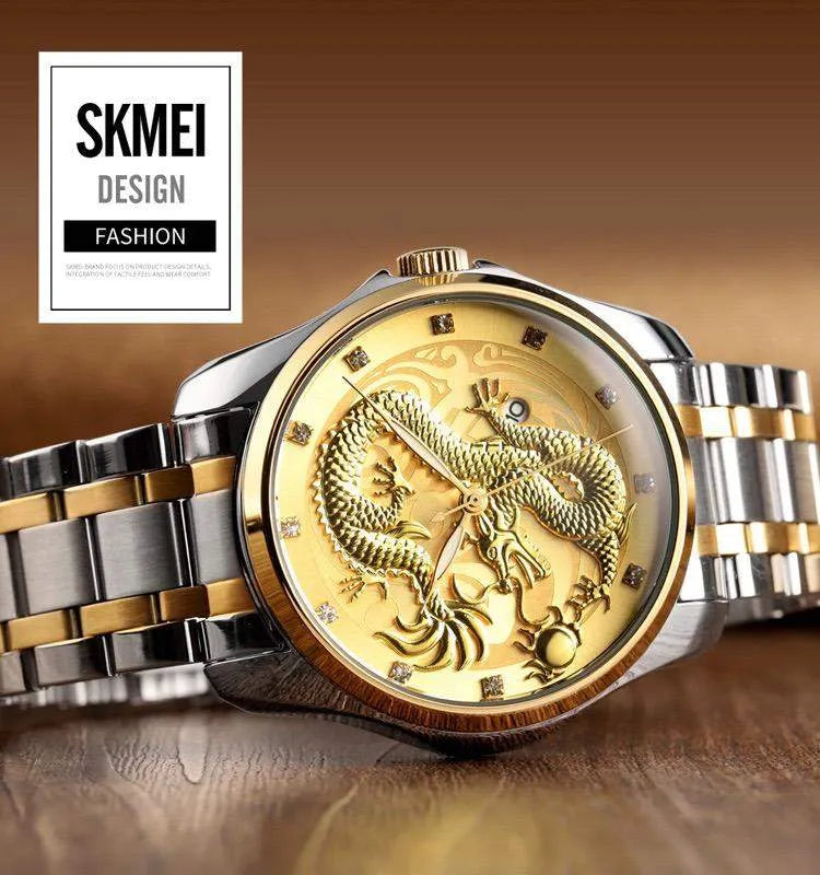 🐉 Reloj SKMEI® Dragón – Poder y Elegancia en tu Muñeca