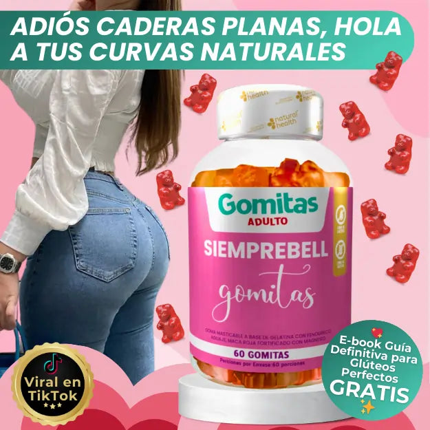 Gummies SculptPlus®: El secreto Para un Realce natural + Guía Glúteos Perfectos + Envío Gratis