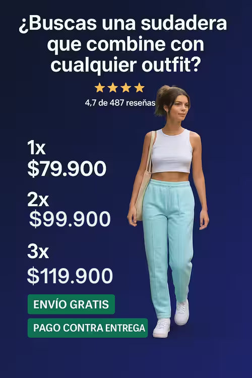 URBAN FIT® / SUDADERA BOTA RECTA💫 + ENVÍO GRATIS🚚