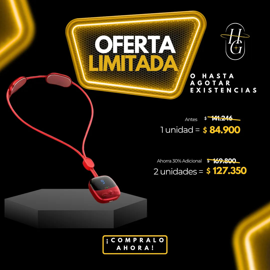 ThermoComfort Pro💆🏻‍Masajeador de Cuello con Micro Pulsos y Calor💆🏻‍