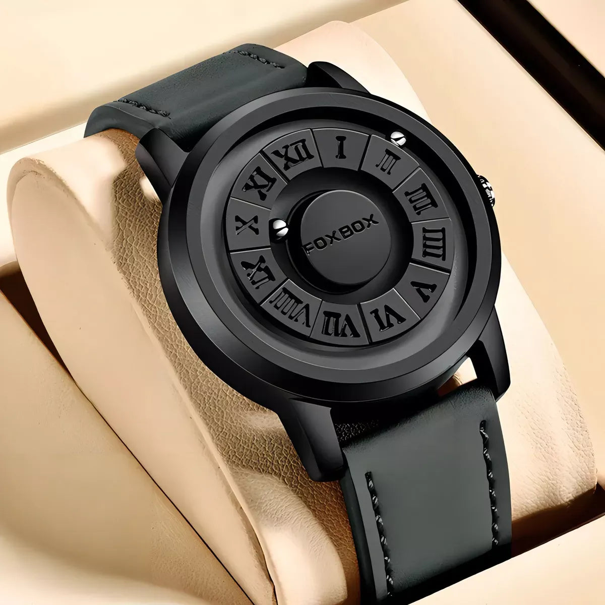 FOXBOX - RELOJ MAGNÉTICO - PULSO DE CUERO