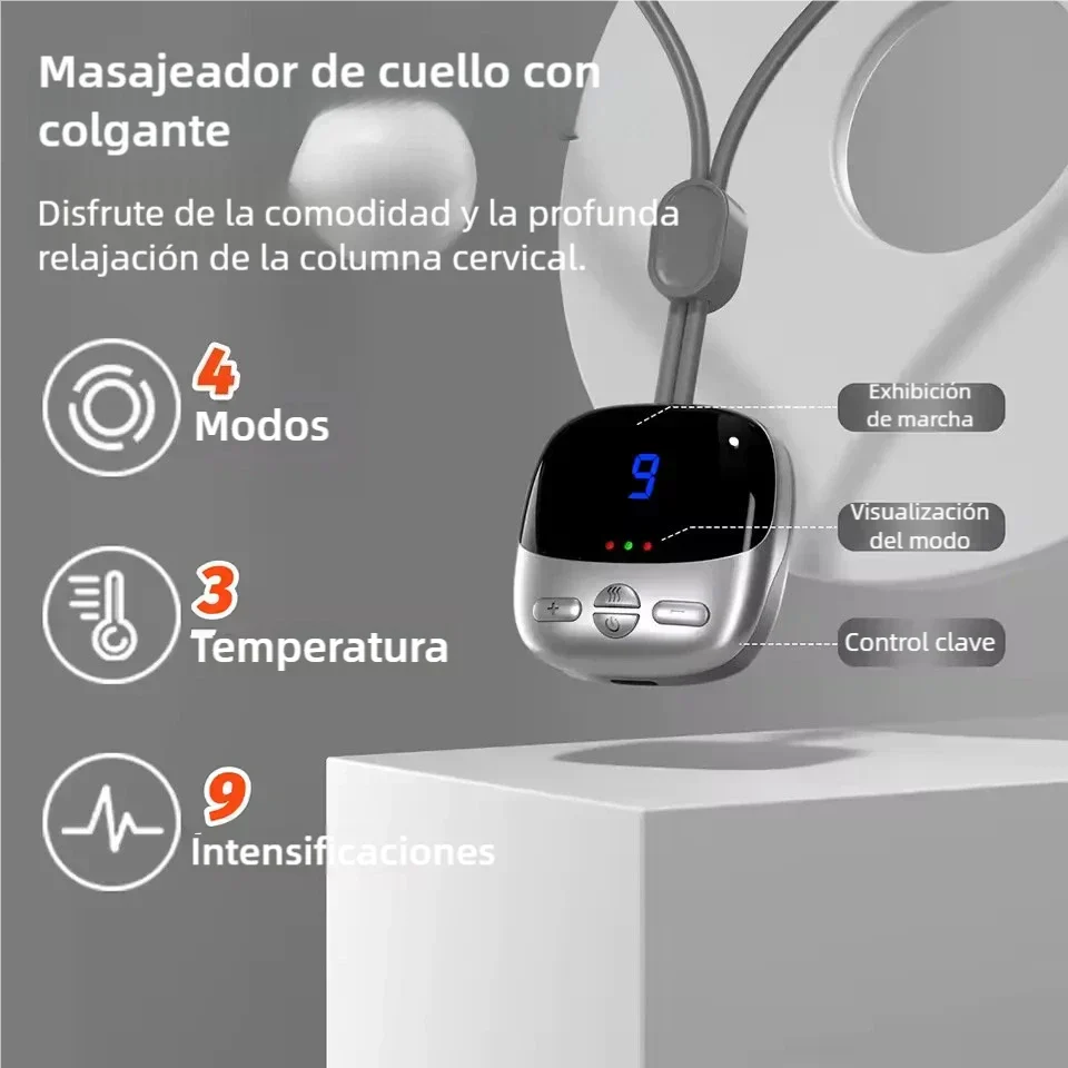 ThermoComfort Pro💆🏻‍Masajeador de Cuello con Micro Pulsos y Calor💆🏻‍