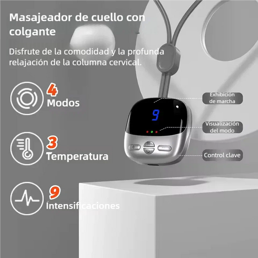 ThermoComfort Pro💆🏻‍Masajeador de Cuello con Micro Pulsos y Calor💆🏻‍