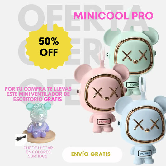 MINICOOL PRO❄️FRESCURA TODO EL DÍA PARA ESTE VERANO+🎁OBSEQUIO MINIVENTILADOR DE ESCRITORIO +🎁OBSEQUIO EBOOK/BIENESTAR EMOCIONAL & ENVÍO GRATIS