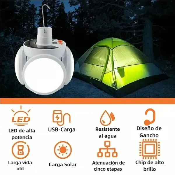 POWERGLOW®  - LÁMPARA SOLAR PLEGABLE