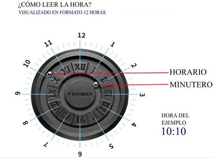 FOXBOX Original- RELOJ MAGNÉTICO - PULSO DE ACERO INOXIDABLE
